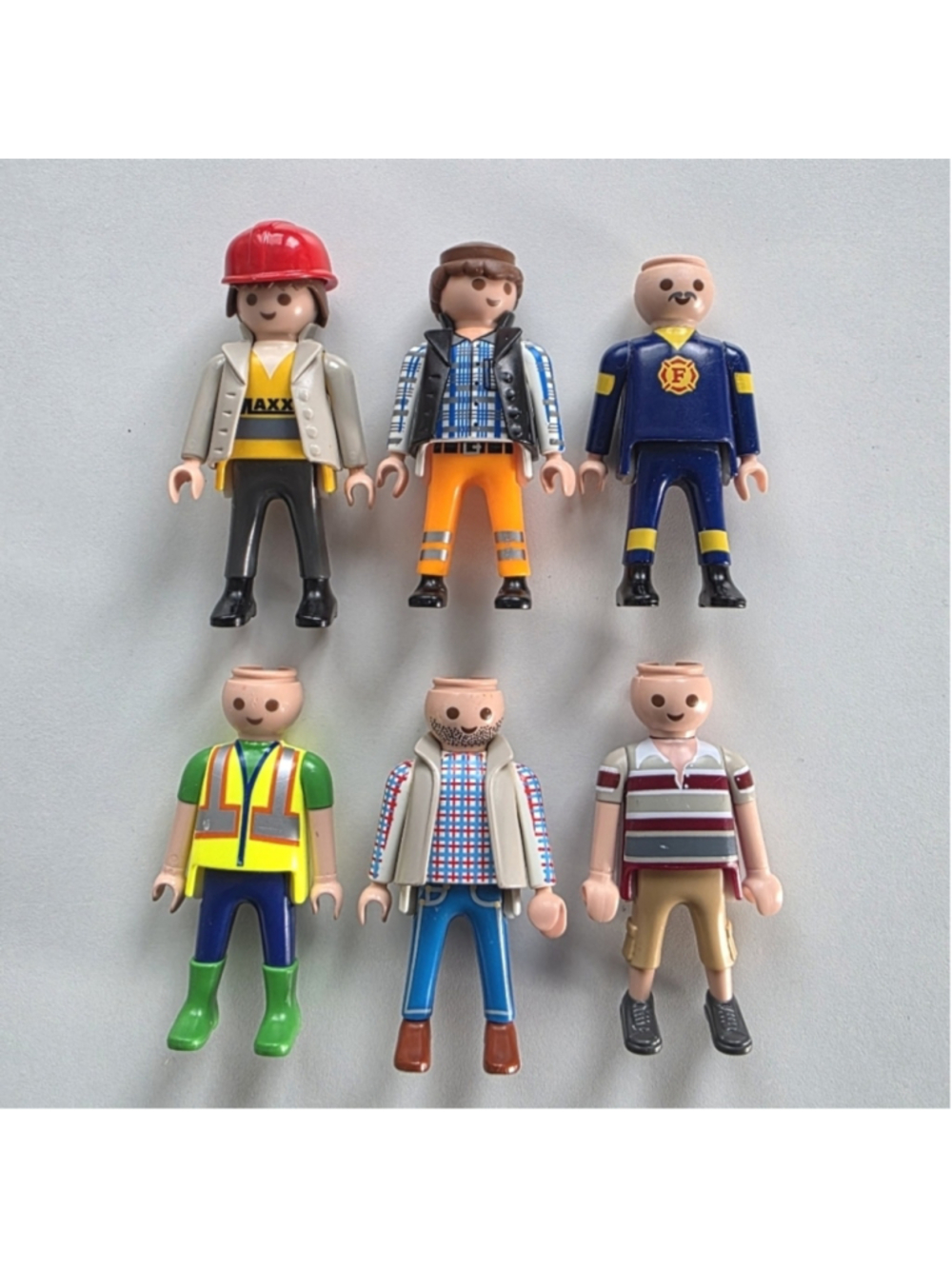 Playmobil Action Figures Playset of 6 Geobra 90s